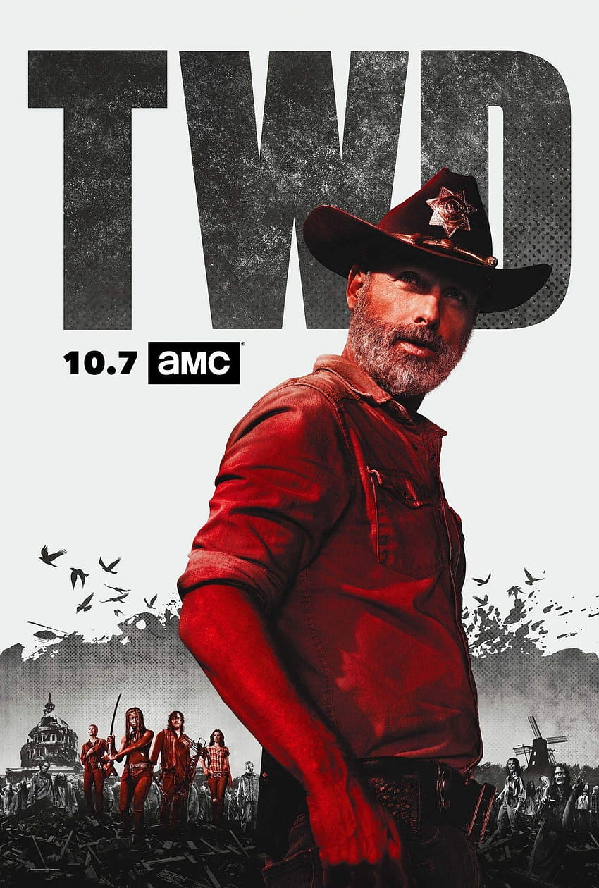 Pôster promocional da 9ª temporada de The Walking Dead e Papel de parede de celular HD