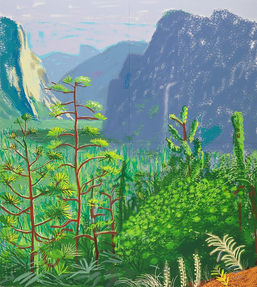 Our 5 favourite David Hockney works from his latest exhibition HD phone wallpaper