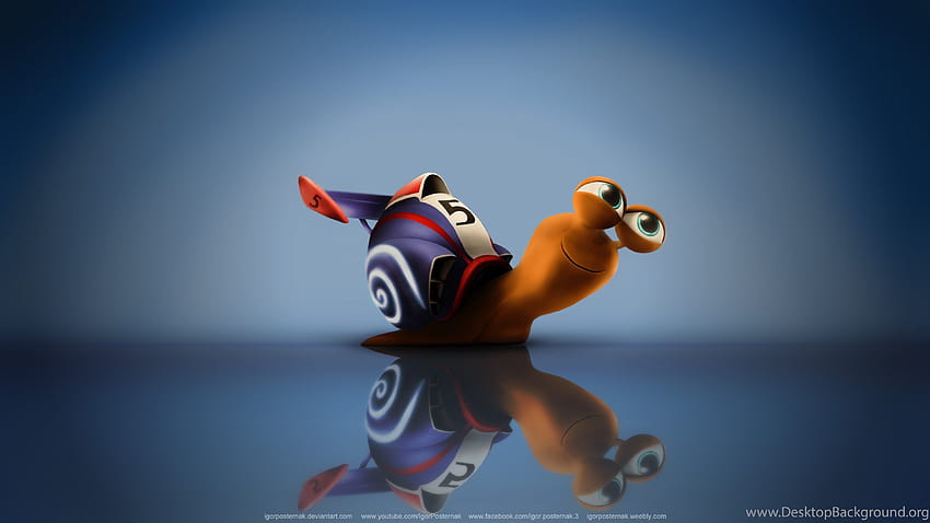 Turbo Snail Cartoon Cute Funny Love PC Mac ... s fondo de pantalla