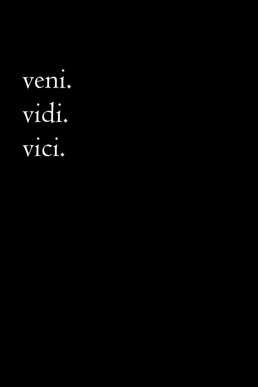 라틴어 노트, veni vidi vici mobile HD 전화 배경 화면