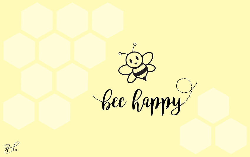 Bee Happy HD wallpaper
