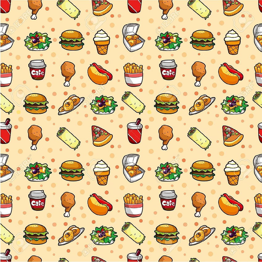 Kartun Makanan Cepat Saji wallpaper ponsel HD