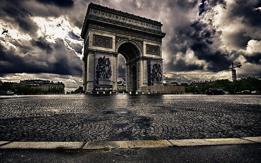 Arc de Triomphe Çarpıcı, ünlü yerler bilgisayarı HD duvar kağıdı