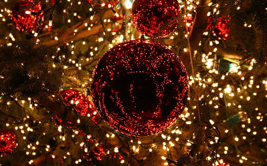 7 Christmas Lights Backgrounds, warm christmas lights HD wallpaper