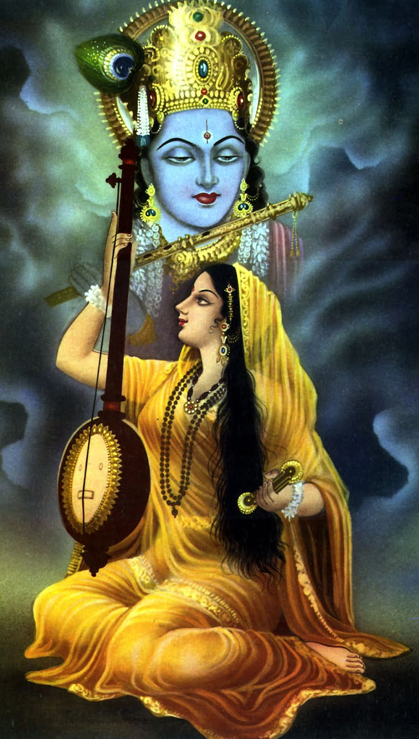 Shri Krishna, krishna meera wallpaper ponsel HD