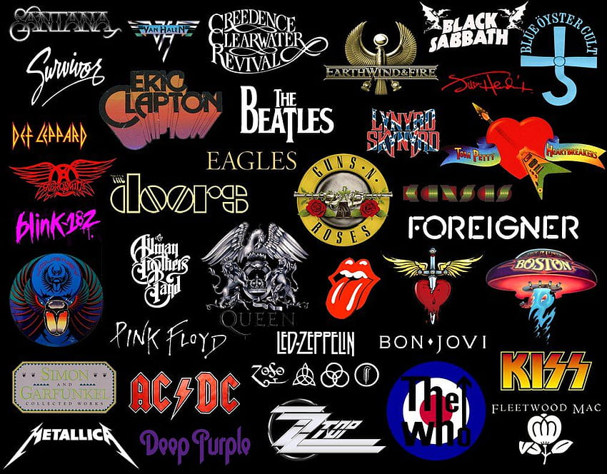 Classic Rock By Art pd, rock band logos HD wallpaper | Pxfuel