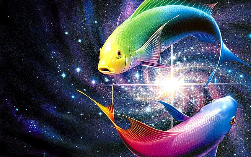 Риби, 3d зодия HD тапет