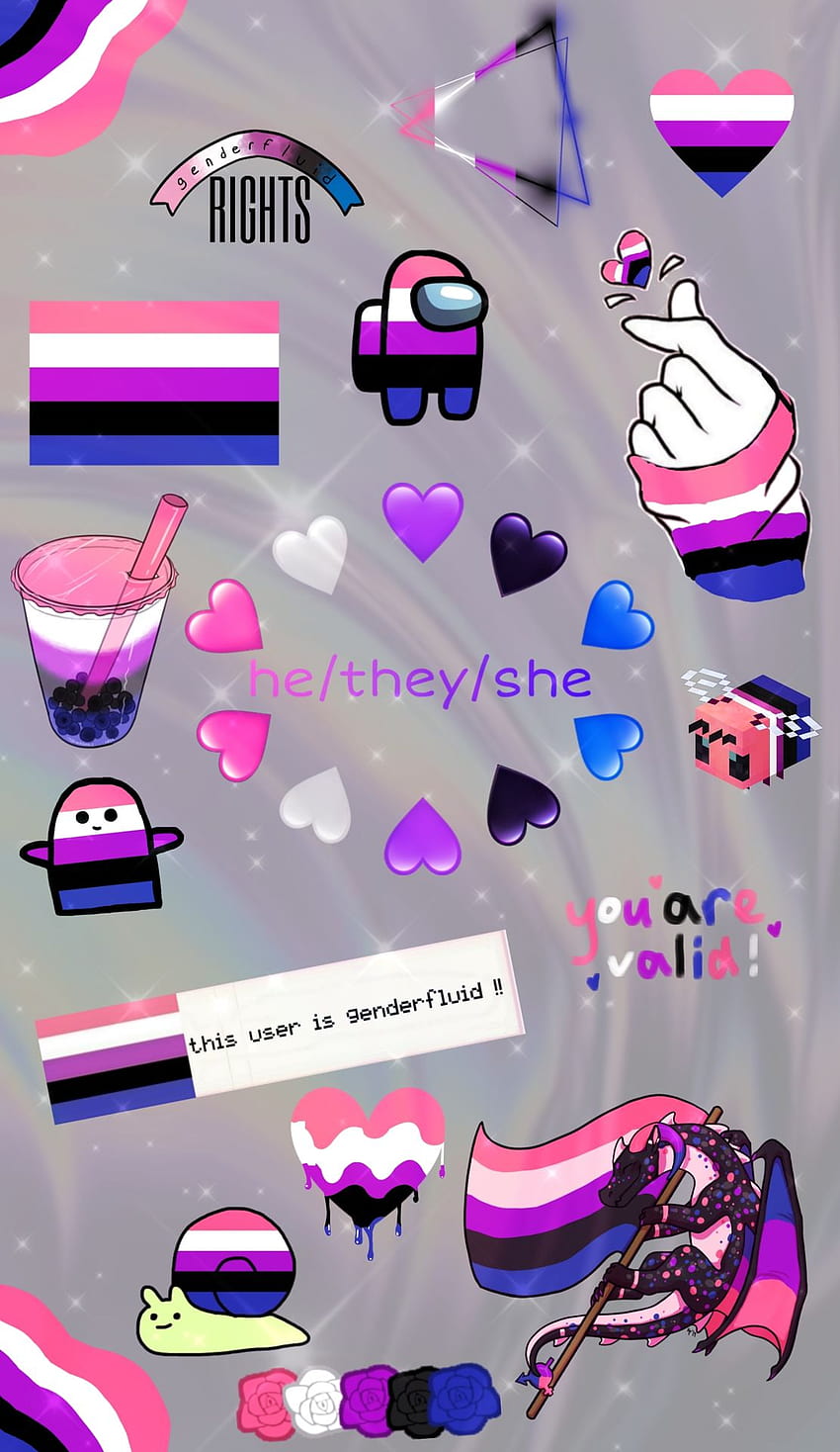 ♡ The Book of Pride ♡, genderfluid pansexual HD phone wallpaper