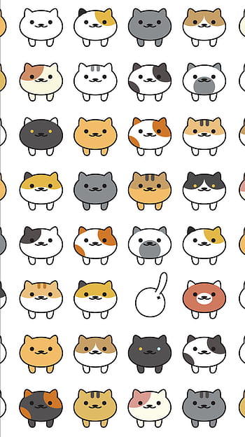 Neko atsume computer number two, now with peaches HD wallpaper | Pxfuel