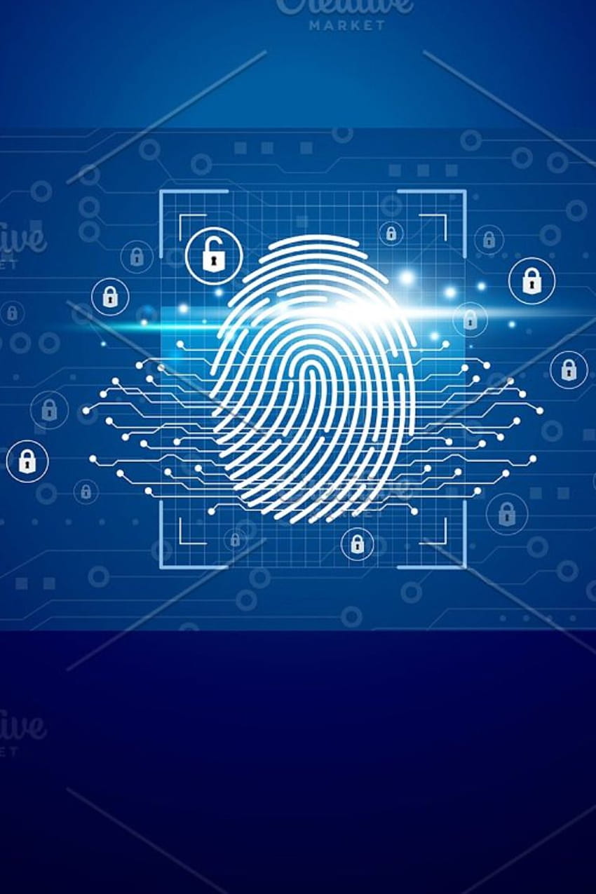 Digital fingerprint scanner, biometrics HD phone wallpaper