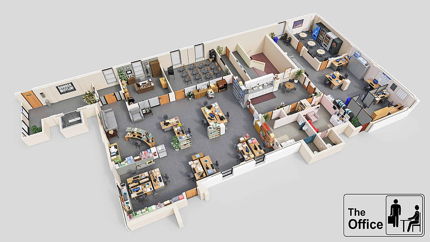 The Office Floor Plan U HD wallpaper