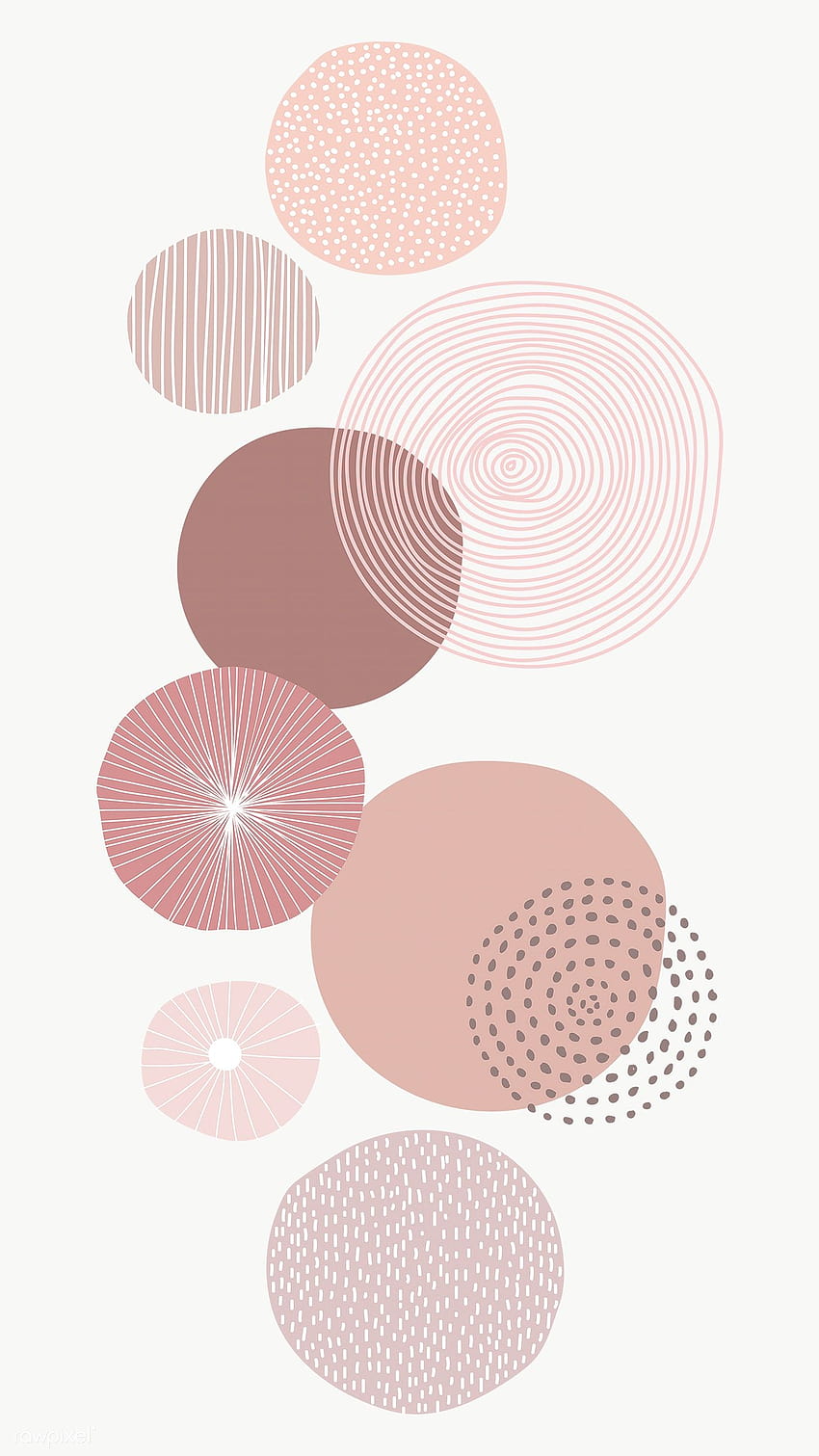 Premium png of Pastel pink round patterned print transparent png, teal and  pink geometric aesthetic ipad HD phone wallpaper | Pxfuel