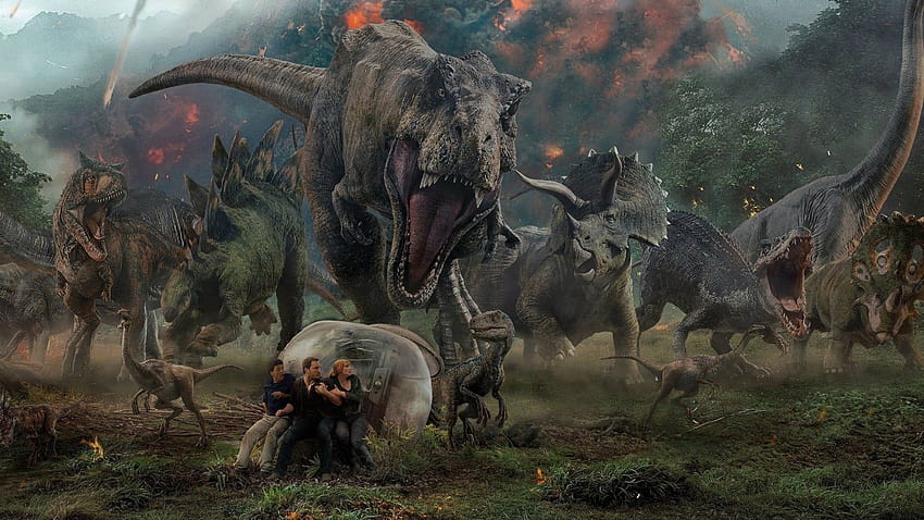 Die Dreharbeiten zu Jurassic World: Dominion werden im Juli in Großbritannien fortgesetzt, Jurassic World Dominion HD-Hintergrundbild