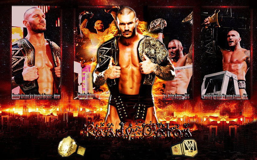 Randy Orton Unified WWE Champion by AMJ07, wwe randy orton HD wallpaper