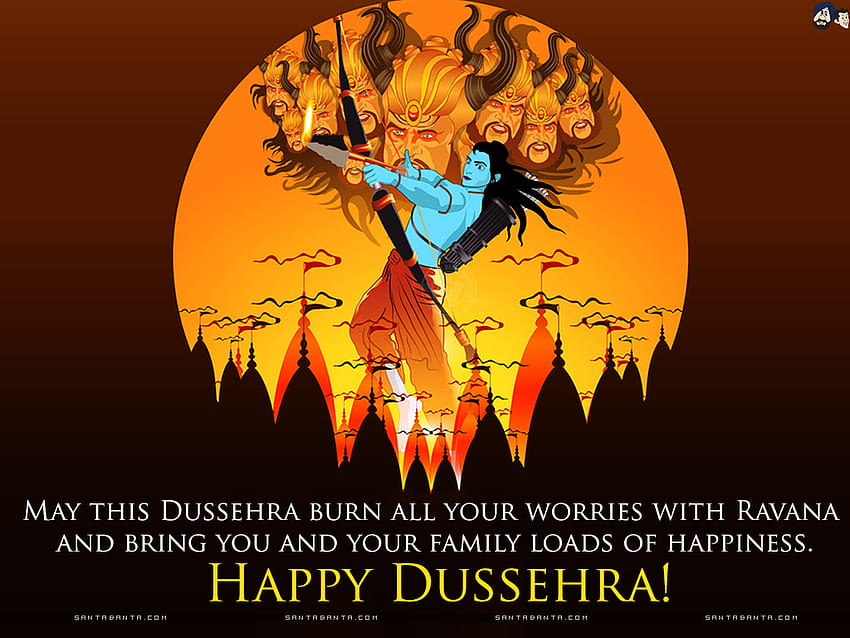 Wishing You and Your Family a Happy and Prosperous Dussehra, dassehra HD wallpaper