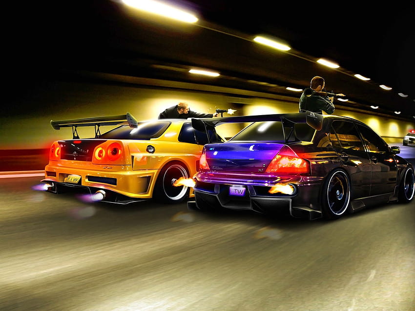 Street Racing Cars, customized race cars HD wallpaper