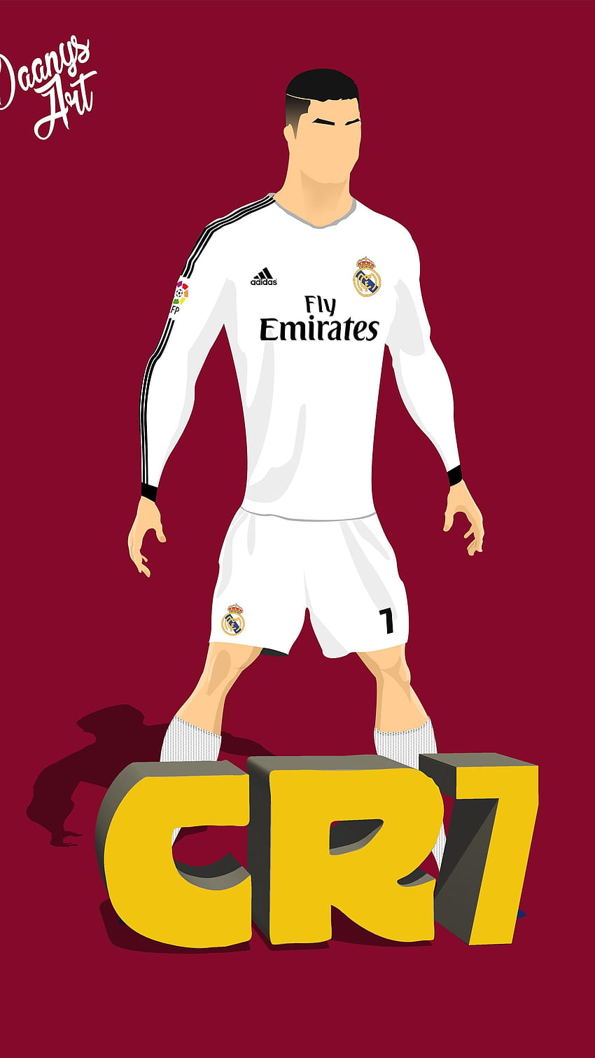 2160x3840 Cristiano Ronaldo Vector Illustration Sony Xperia Xxz Football Cartoon Hd Phone 0426