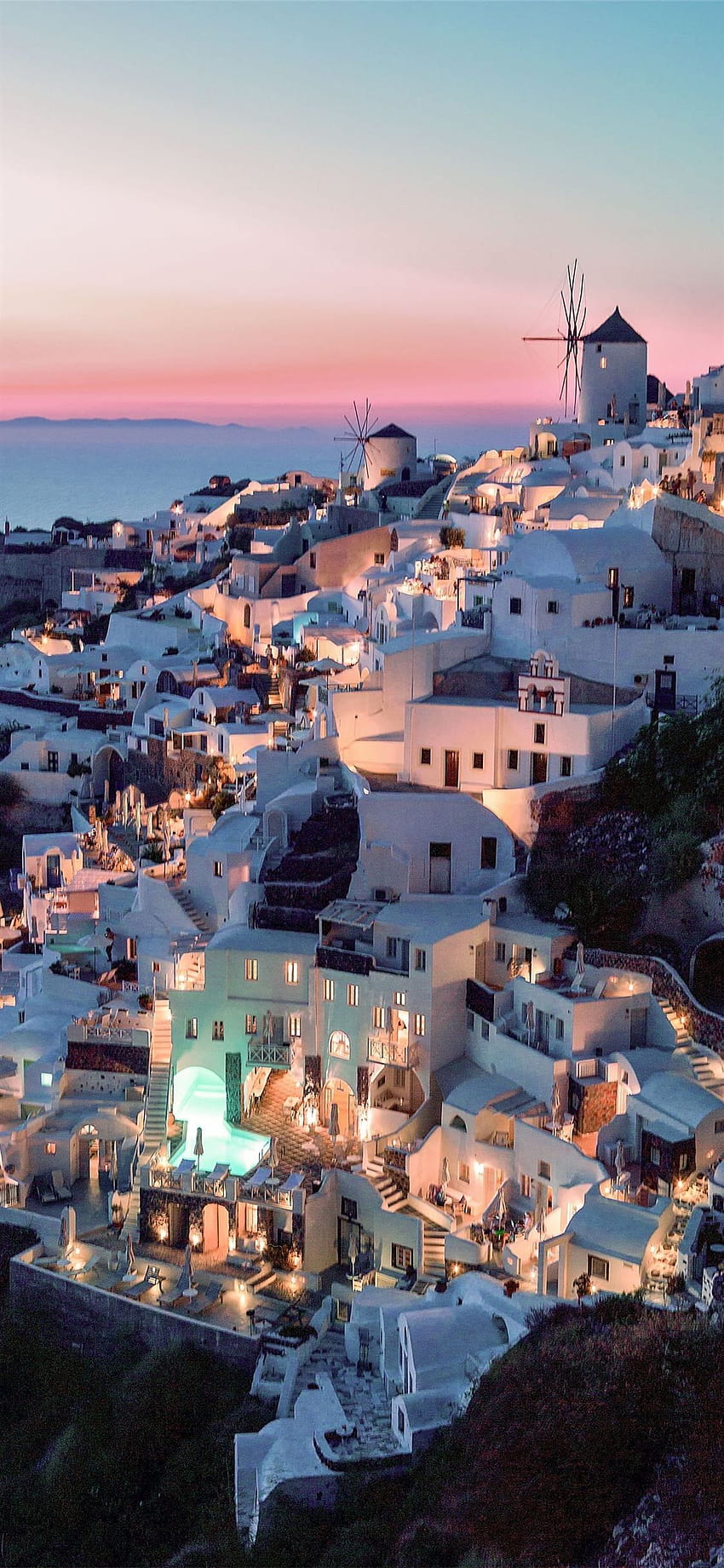 Santorini Top Santorini iPhone, santorini yazı HD telefon duvar kağıdı