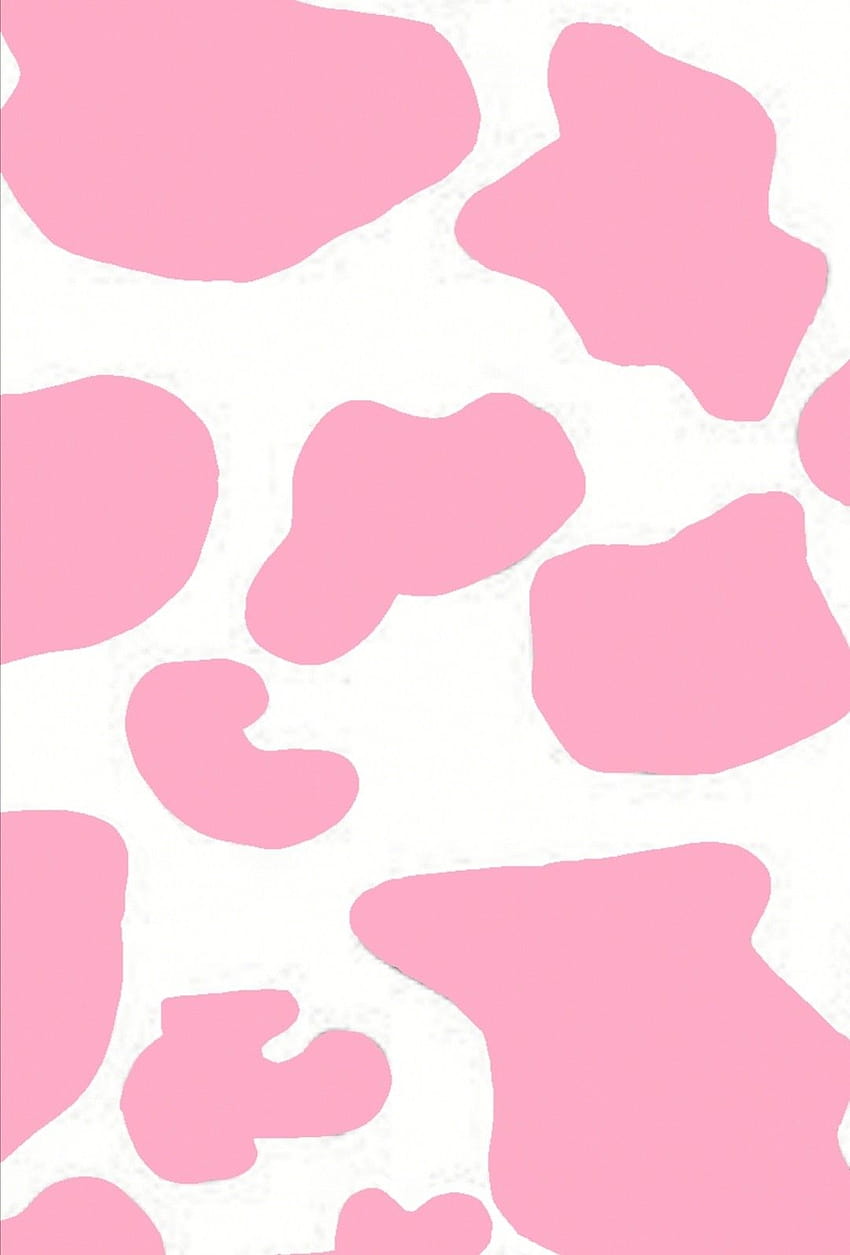 Cow Print, Pink Wallpaper Download