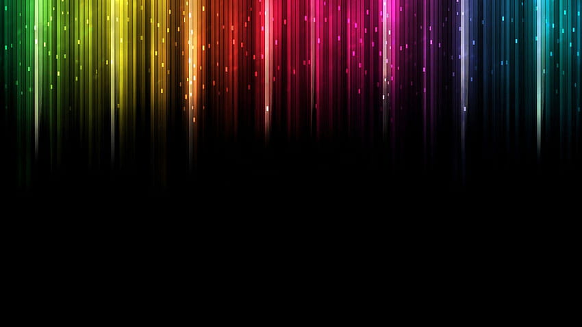 Colors Full and Backgrounds, rainbow black HD wallpaper