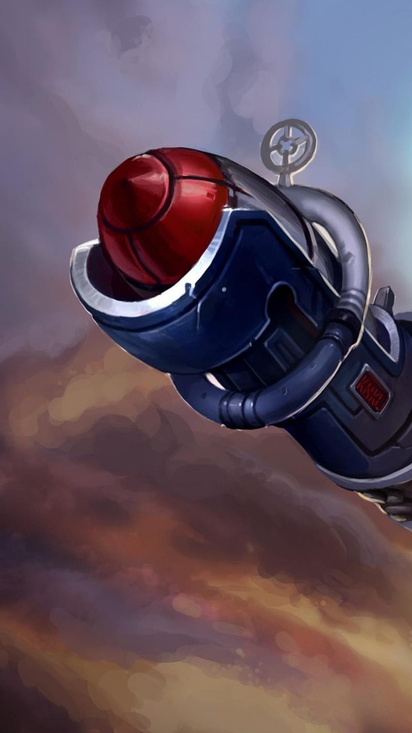 League of Legends Riot Games Tristana Gemälde Rakete, Rakete Tristana HD-Handy-Hintergrundbild