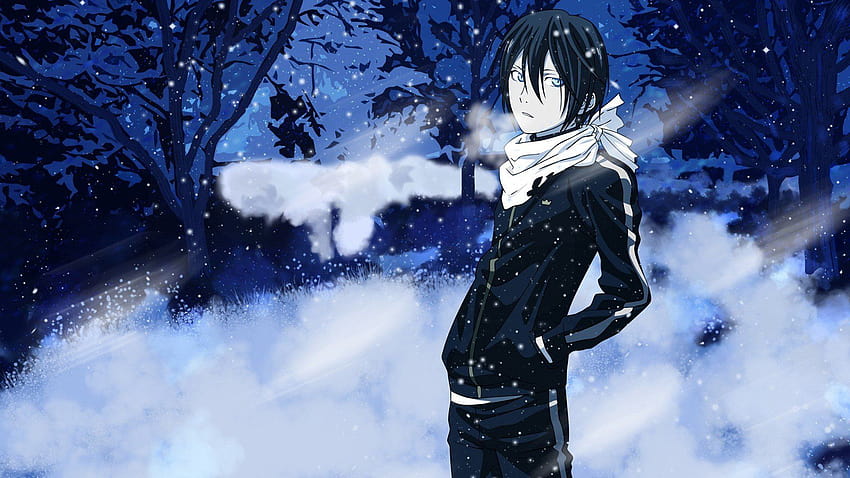 anime, Noragami, Yato, horizontal winter HD wallpaper