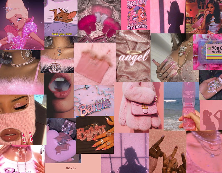 Baddie Pink Moodboard HD wallpaper | Pxfuel