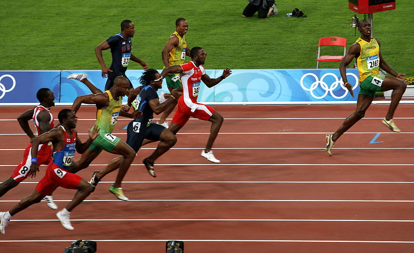 : sport, skoki, bieg, wytrzymałość, osoba, wyścigi, Usain Bolt, sprint, mistrzostwa, działanie człowieka, ćwiczenia fizyczne, rekreacja na świeżym powietrzu, heptathlon, lekkoatletyka, bieg średniodystansowy, 800 metrów, bieg przez płotki, 4 100 metrów, bieganie wyścig Tapeta HD