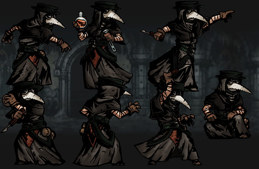 Darkest Dungeon: Plague Doctor, médico de la peste móvil fondo de pantalla