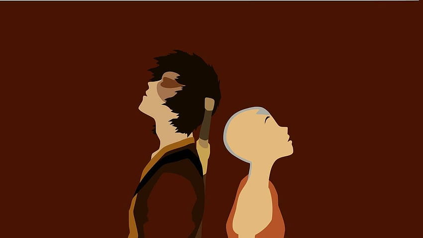 ATLA] Aang and Zuko Minimalist : TheLastAirbender, minimalist avatar atla HD wallpaper