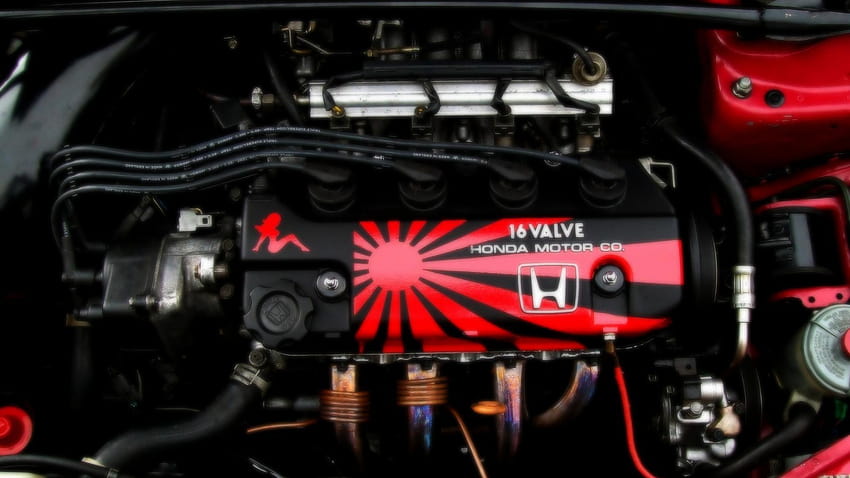 Motores de carros do mercado doméstico japonês Civic honda jdm, logotipo jdm honda papel de parede HD