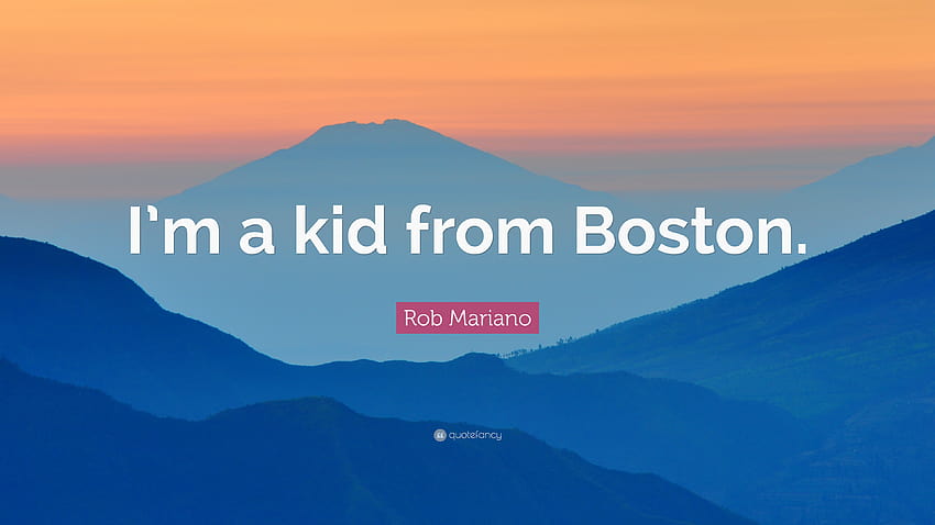 Rob Mariano Quote: “I'm a kid from Boston.” HD wallpaper