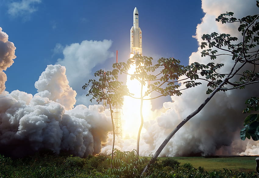 Ariane 5 ECA: Herschel & Planck Launch. HD wallpaper