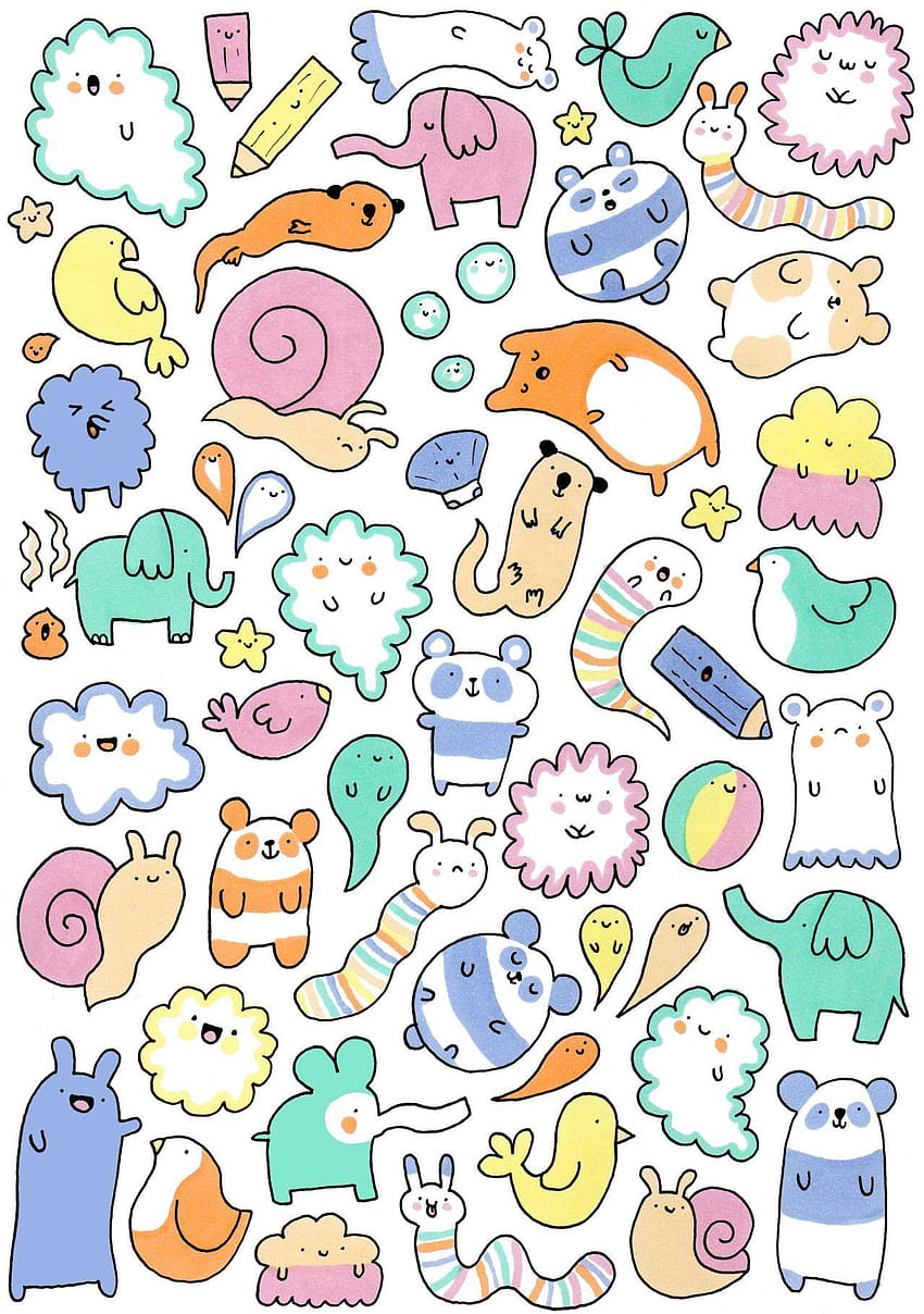 ❤ Blippo Kawaii Shop ❤ :, background doodle tumblr HD phone wallpaper