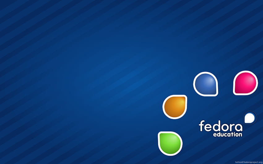 Издайте лого на Fedora Education, wiki банер, лого HD тапет
