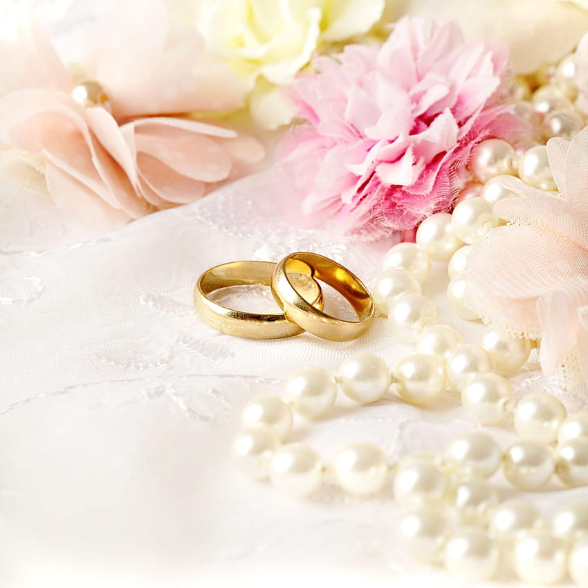 Фонове за сватбени пръстени Елегантни деликатни фонове за сватба, фон на сватба HD тапет за телефон