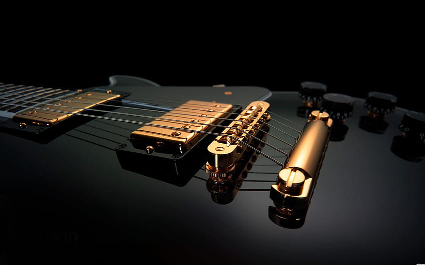 Guitare noire, guitares jackson Fond d'écran HD
