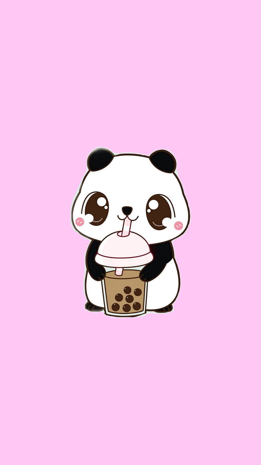 Cute Panda IPhone, cute pink panda HD phone wallpaper