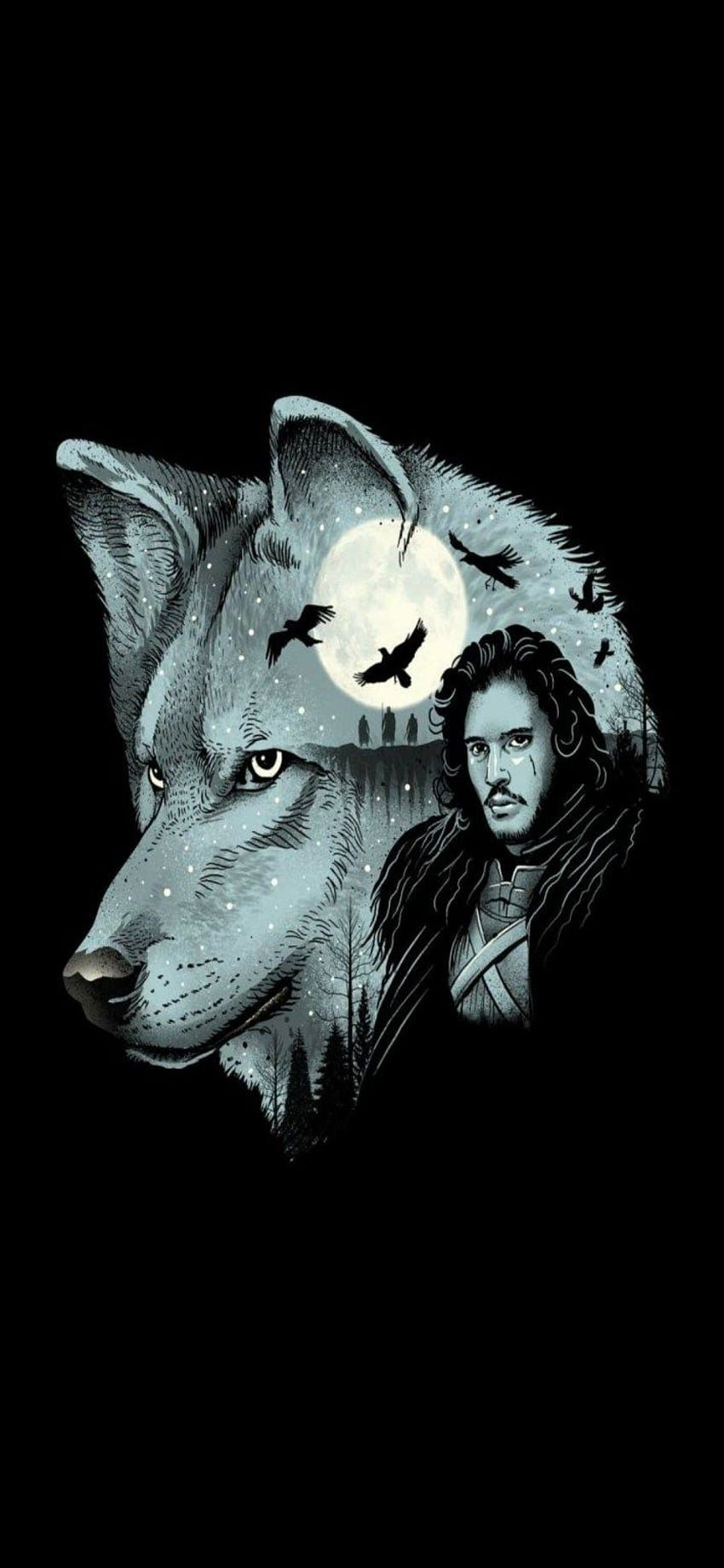 game of thrones ghost wallpaper