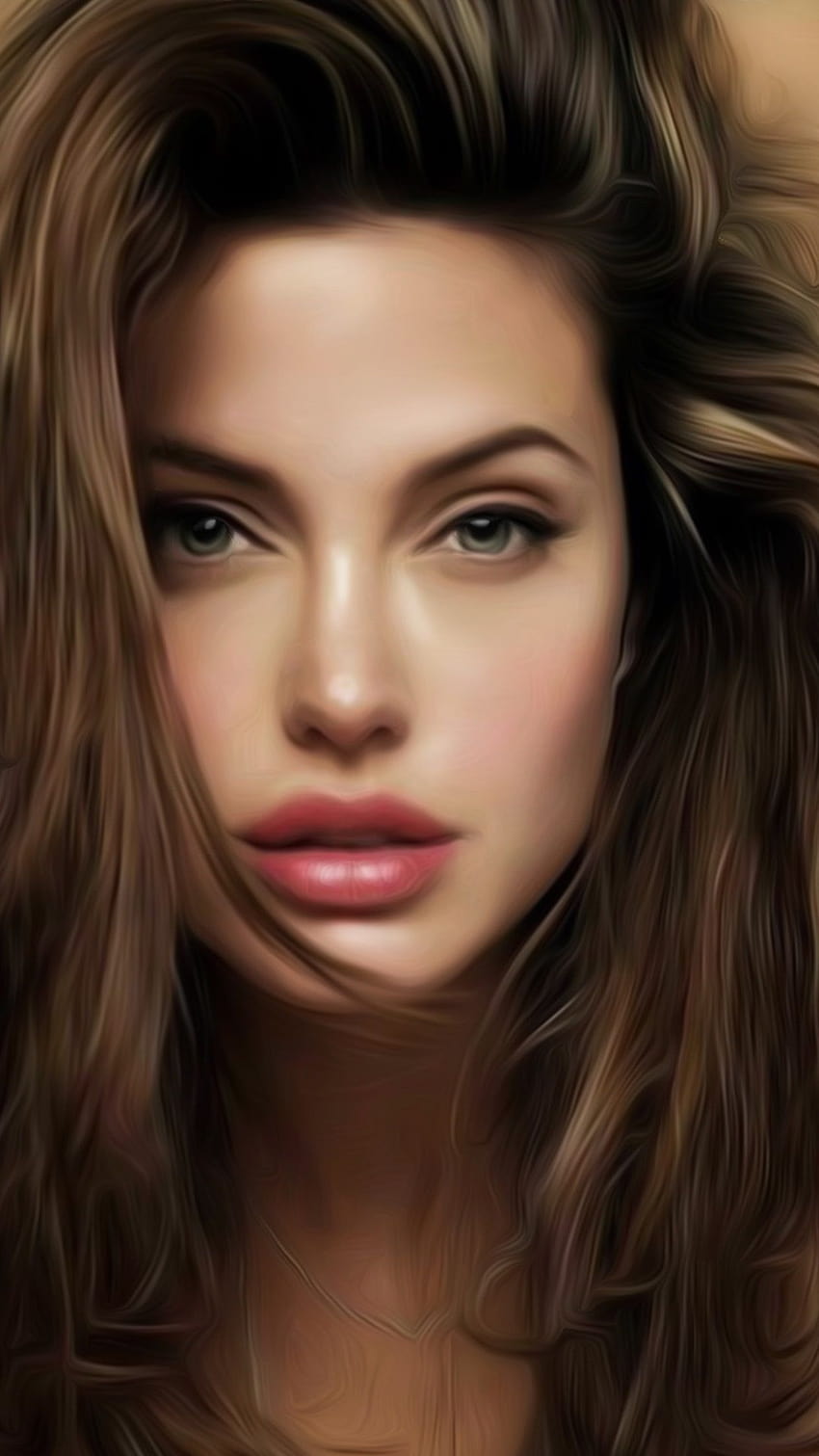 Angelina Jolie beautiful art painting 2560x1920, angelina iphone 11 HD phone wallpaper