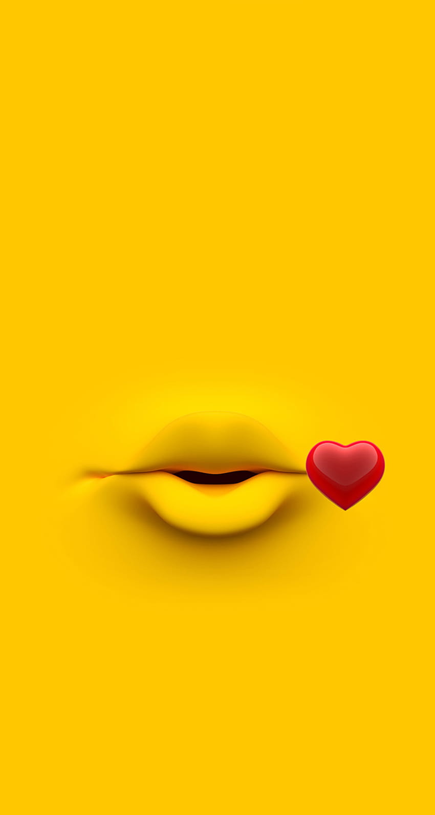 Emoji öpücüğü Lip Komik Komik [744x1392] mobil ve tabletiniz için öpücük emojisi HD telefon duvar kağıdı