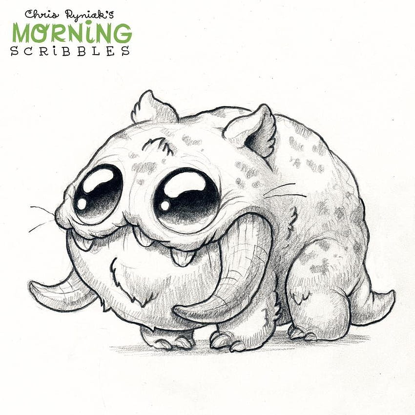 cute monster challenge sketches by wangqr on DeviantArt