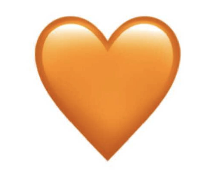 Significados del emoji del corazón, corazón naranja fondo de pantalla