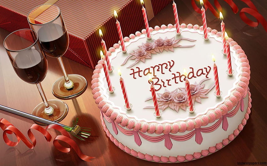 Happy Birtay Cake, cute cake for android HD wallpaper