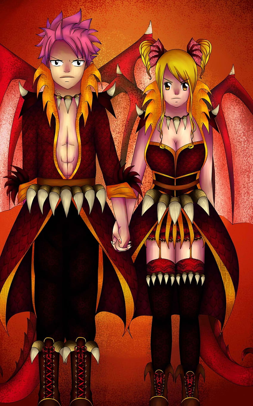 The dragon and the dragoness NaLu JelZa NaLu GruVia Fan Art [1500x2000] for your , Mobile & Tablet HD phone wallpaper