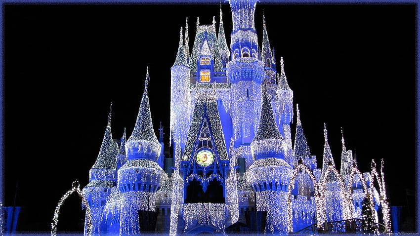 5 Disney Castle, disneyland castle christmas HD wallpaper
