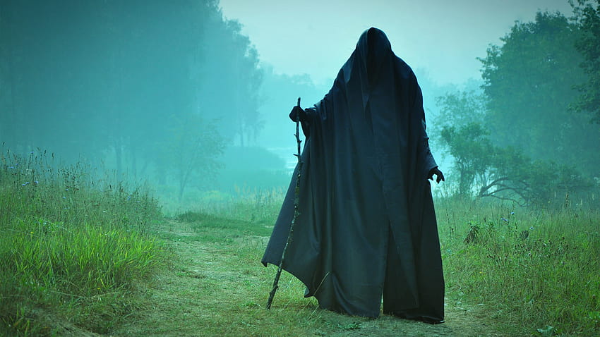 Dark horror grim reaper gothic death landscapes mood spirits ghost halloween, halloween mood HD wallpaper