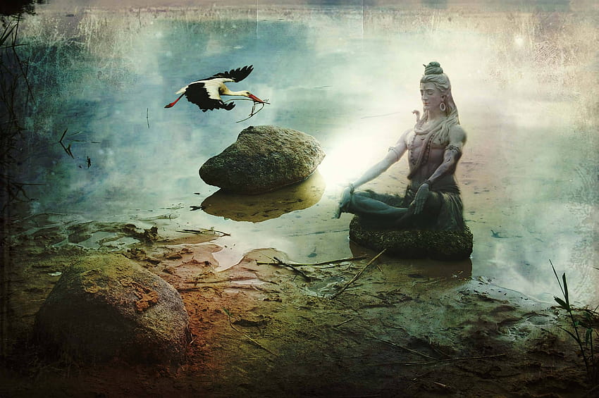 Lord Shiva, shiva meditating HD wallpaper