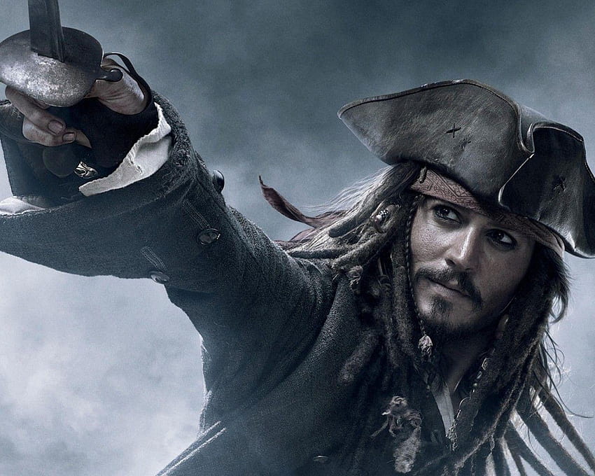 Capitão Jack Sparrow Johnny Depp para Pin papel de parede HD