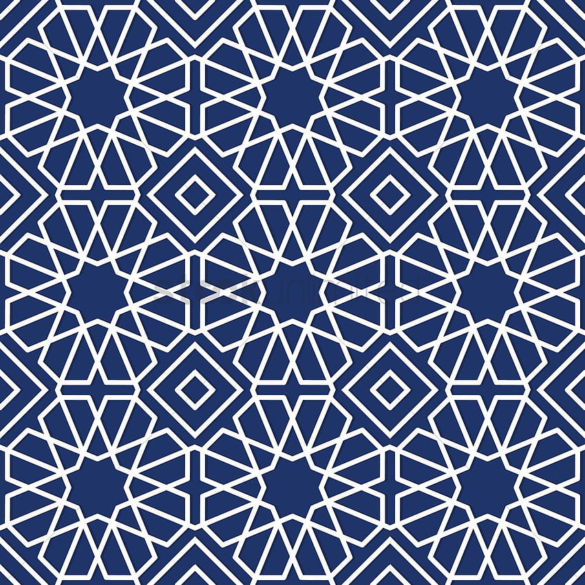 Ислямски геометричен дизайн на вектор, ислямски геометричен дизайн HD тапет за телефон